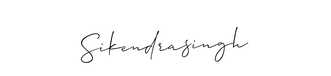 How to make Sikendrasingh signature? Allison_Script is a professional autograph style. Create handwritten signature for Sikendrasingh name. Sikendrasingh signature style 2 images and pictures png