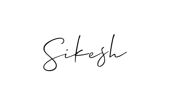 Sikesh stylish signature style. Best Handwritten Sign (Allison_Script) for my name. Handwritten Signature Collection Ideas for my name Sikesh. Sikesh signature style 2 images and pictures png