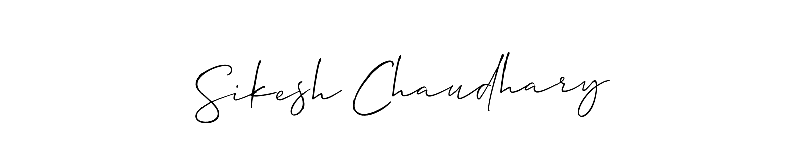 Make a beautiful signature design for name Sikesh Chaudhary. Use this online signature maker to create a handwritten signature for free. Sikesh Chaudhary signature style 2 images and pictures png