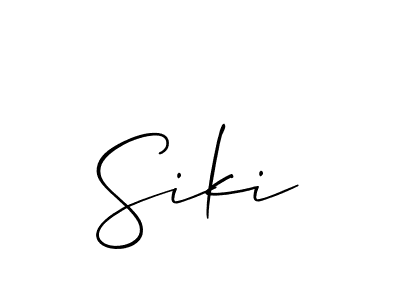 How to Draw Siki signature style? Allison_Script is a latest design signature styles for name Siki. Siki signature style 2 images and pictures png