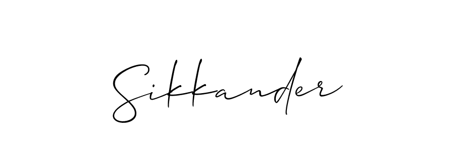 Also You can easily find your signature by using the search form. We will create Sikkander name handwritten signature images for you free of cost using Allison_Script sign style. Sikkander signature style 2 images and pictures png