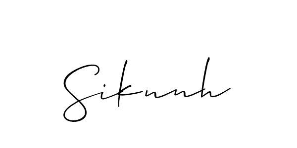 Siknnh stylish signature style. Best Handwritten Sign (Allison_Script) for my name. Handwritten Signature Collection Ideas for my name Siknnh. Siknnh signature style 2 images and pictures png