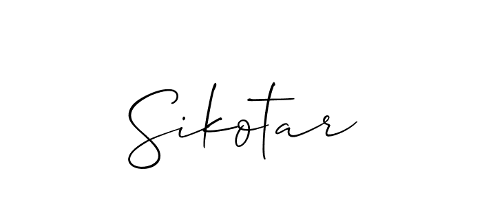 You should practise on your own different ways (Allison_Script) to write your name (Sikotar) in signature. don't let someone else do it for you. Sikotar signature style 2 images and pictures png