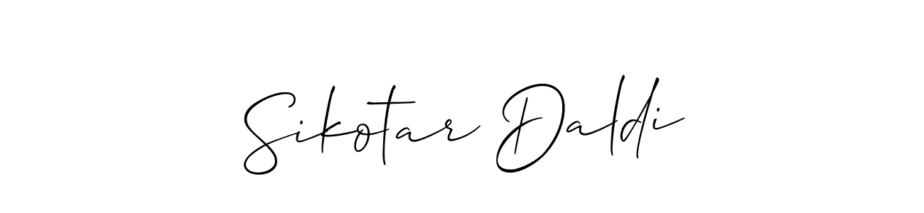 Once you've used our free online signature maker to create your best signature Allison_Script style, it's time to enjoy all of the benefits that Sikotar Daldi name signing documents. Sikotar Daldi signature style 2 images and pictures png