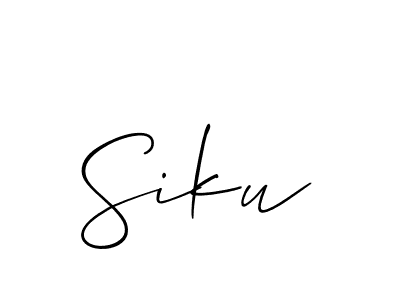 The best way (Allison_Script) to make a short signature is to pick only two or three words in your name. The name Siku include a total of six letters. For converting this name. Siku signature style 2 images and pictures png