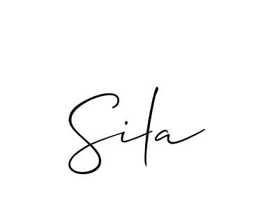 Sila stylish signature style. Best Handwritten Sign (Allison_Script) for my name. Handwritten Signature Collection Ideas for my name Sila. Sila signature style 2 images and pictures png