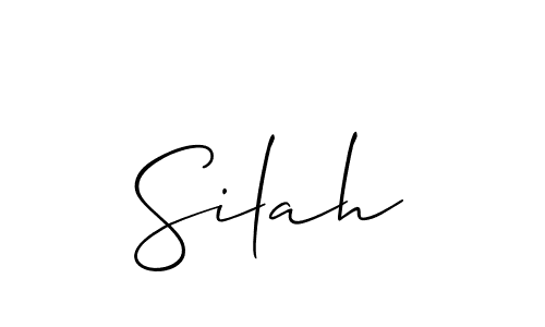 Allison_Script is a professional signature style that is perfect for those who want to add a touch of class to their signature. It is also a great choice for those who want to make their signature more unique. Get Silah name to fancy signature for free. Silah signature style 2 images and pictures png