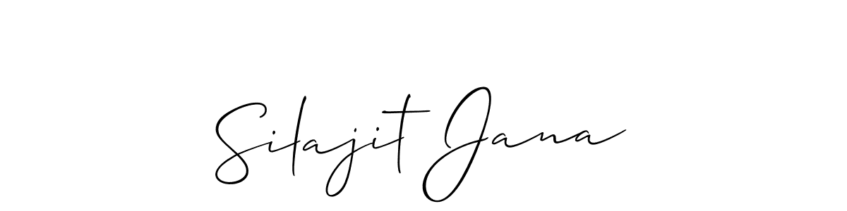 This is the best signature style for the Silajit Jana name. Also you like these signature font (Allison_Script). Mix name signature. Silajit Jana signature style 2 images and pictures png