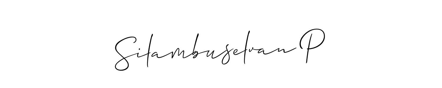 See photos of Silambuselvan P official signature by Spectra . Check more albums & portfolios. Read reviews & check more about Allison_Script font. Silambuselvan P signature style 2 images and pictures png