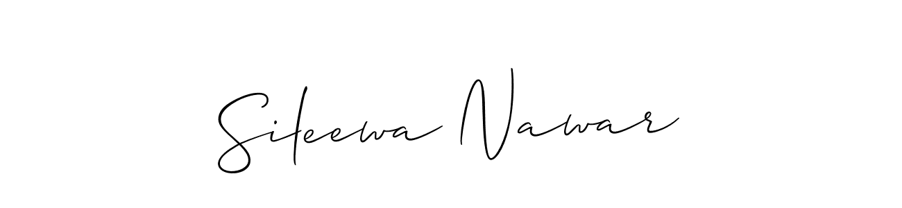 How to Draw Sileewa Nawar signature style? Allison_Script is a latest design signature styles for name Sileewa Nawar. Sileewa Nawar signature style 2 images and pictures png