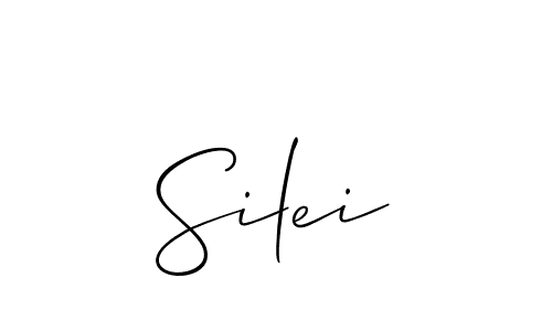 The best way (Allison_Script) to make a short signature is to pick only two or three words in your name. The name Silei include a total of six letters. For converting this name. Silei signature style 2 images and pictures png