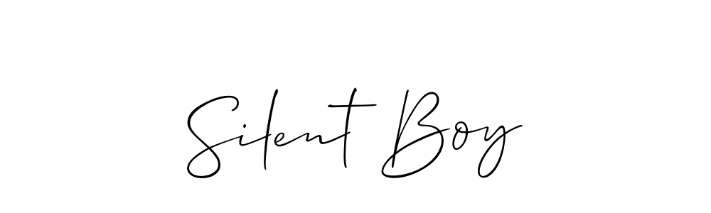 How to Draw Silent Boy signature style? Allison_Script is a latest design signature styles for name Silent Boy. Silent Boy signature style 2 images and pictures png