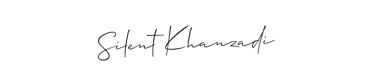 Silent Khanzadi stylish signature style. Best Handwritten Sign (Allison_Script) for my name. Handwritten Signature Collection Ideas for my name Silent Khanzadi. Silent Khanzadi signature style 2 images and pictures png