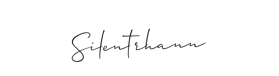 Similarly Allison_Script is the best handwritten signature design. Signature creator online .You can use it as an online autograph creator for name Silentrhann. Silentrhann signature style 2 images and pictures png