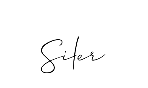 Also we have Siler name is the best signature style. Create professional handwritten signature collection using Allison_Script autograph style. Siler signature style 2 images and pictures png
