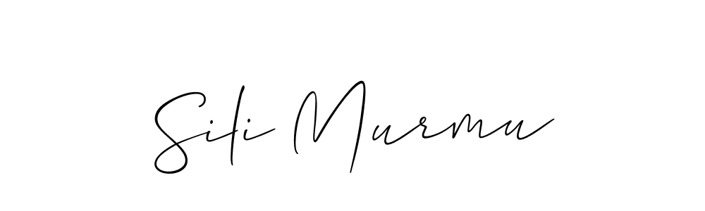 Sili Murmu stylish signature style. Best Handwritten Sign (Allison_Script) for my name. Handwritten Signature Collection Ideas for my name Sili Murmu. Sili Murmu signature style 2 images and pictures png