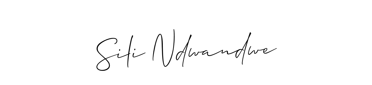 This is the best signature style for the Sili Ndwandwe name. Also you like these signature font (Allison_Script). Mix name signature. Sili Ndwandwe signature style 2 images and pictures png