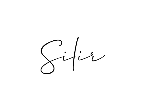 Once you've used our free online signature maker to create your best signature Allison_Script style, it's time to enjoy all of the benefits that Silir name signing documents. Silir signature style 2 images and pictures png