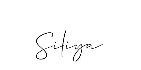 Make a short Siliya signature style. Manage your documents anywhere anytime using Allison_Script. Create and add eSignatures, submit forms, share and send files easily. Siliya signature style 2 images and pictures png