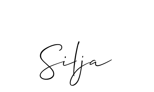 How to Draw Silja signature style? Allison_Script is a latest design signature styles for name Silja. Silja signature style 2 images and pictures png