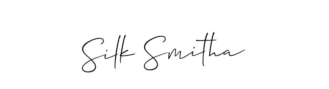 See photos of Silk Smitha official signature by Spectra . Check more albums & portfolios. Read reviews & check more about Allison_Script font. Silk Smitha signature style 2 images and pictures png