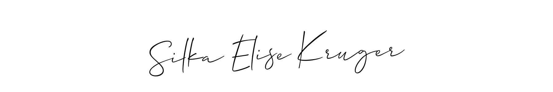 Once you've used our free online signature maker to create your best signature Allison_Script style, it's time to enjoy all of the benefits that Silka Elise Kruger name signing documents. Silka Elise Kruger signature style 2 images and pictures png