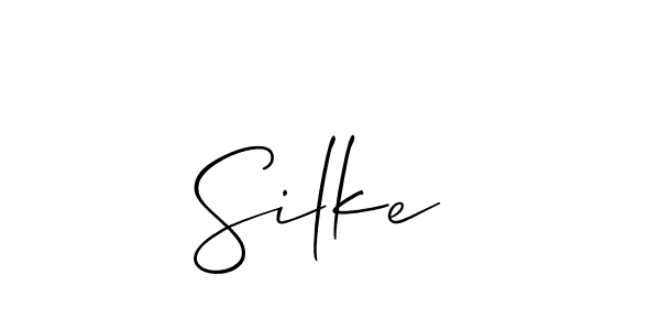 How to make Silke  signature? Allison_Script is a professional autograph style. Create handwritten signature for Silke  name. Silke  signature style 2 images and pictures png