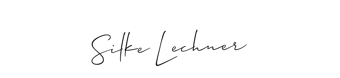 Allison_Script is a professional signature style that is perfect for those who want to add a touch of class to their signature. It is also a great choice for those who want to make their signature more unique. Get Silke Lechner name to fancy signature for free. Silke Lechner signature style 2 images and pictures png