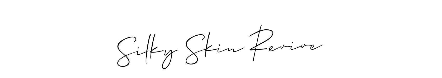 Check out images of Autograph of Silky Skin Revive name. Actor Silky Skin Revive Signature Style. Allison_Script is a professional sign style online. Silky Skin Revive signature style 2 images and pictures png