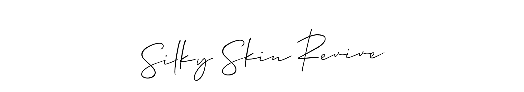 Check out images of Autograph of Silky Skin Revive name. Actor Silky Skin Revive Signature Style. Allison_Script is a professional sign style online. Silky Skin Revive signature style 2 images and pictures png