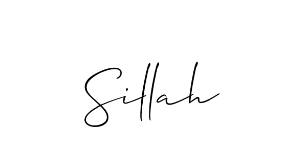 Make a beautiful signature design for name Sillah. Use this online signature maker to create a handwritten signature for free. Sillah signature style 2 images and pictures png