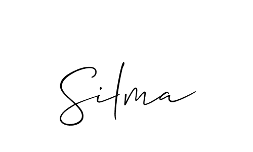 How to Draw Silma signature style? Allison_Script is a latest design signature styles for name Silma. Silma signature style 2 images and pictures png