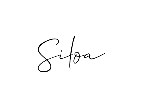 How to Draw Siloa signature style? Allison_Script is a latest design signature styles for name Siloa. Siloa signature style 2 images and pictures png