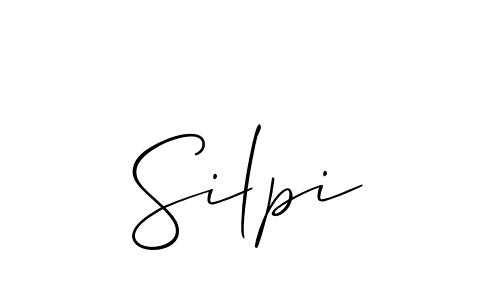 Also we have Silpi name is the best signature style. Create professional handwritten signature collection using Allison_Script autograph style. Silpi signature style 2 images and pictures png