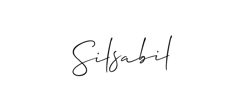 Make a beautiful signature design for name Silsabil. Use this online signature maker to create a handwritten signature for free. Silsabil signature style 2 images and pictures png