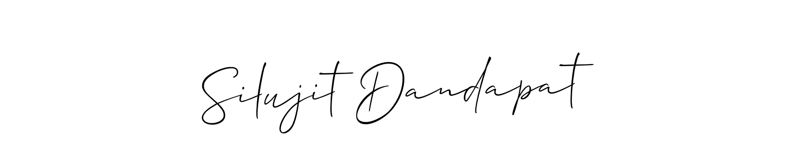You should practise on your own different ways (Allison_Script) to write your name (Silujit Dandapat) in signature. don't let someone else do it for you. Silujit Dandapat signature style 2 images and pictures png