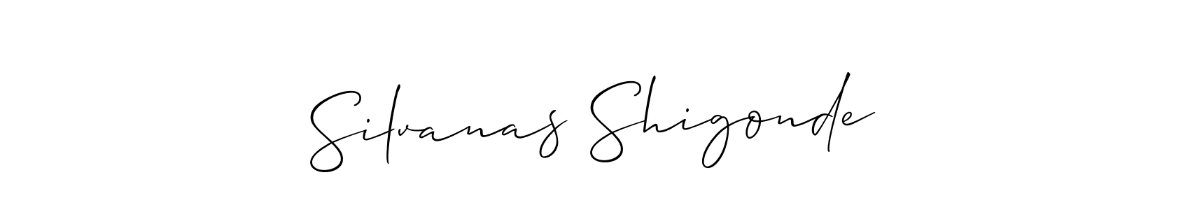 Make a beautiful signature design for name Silvanas Shigonde. Use this online signature maker to create a handwritten signature for free. Silvanas Shigonde signature style 2 images and pictures png