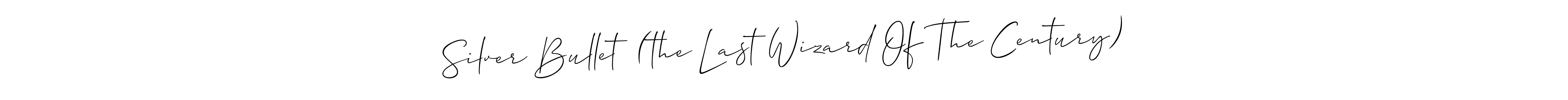 Check out images of Autograph of Silver Bullet  (the Last Wizard Of The Century) name. Actor Silver Bullet  (the Last Wizard Of The Century) Signature Style. Allison_Script is a professional sign style online. Silver Bullet  (the Last Wizard Of The Century) signature style 2 images and pictures png