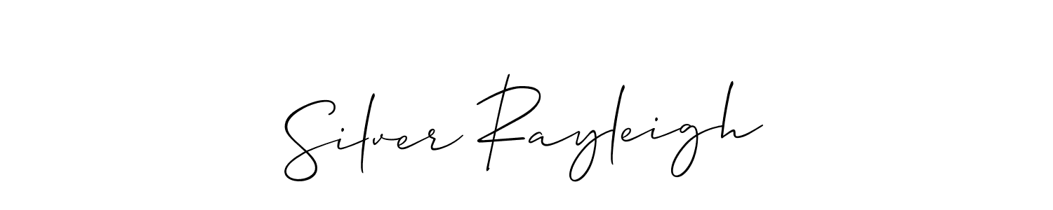 Design your own signature with our free online signature maker. With this signature software, you can create a handwritten (Allison_Script) signature for name Silver Rayleigh. Silver Rayleigh signature style 2 images and pictures png