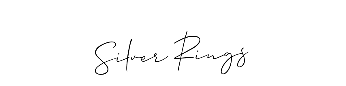 Also You can easily find your signature by using the search form. We will create Silver Rings name handwritten signature images for you free of cost using Allison_Script sign style. Silver Rings signature style 2 images and pictures png
