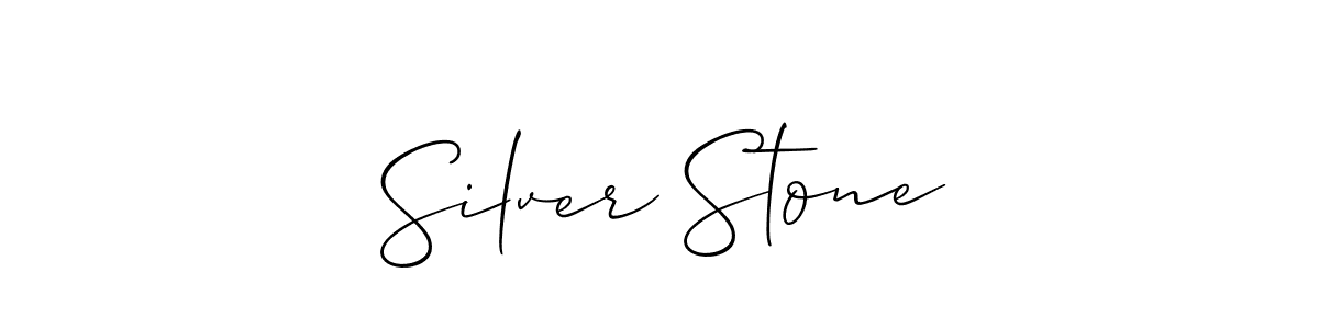 Create a beautiful signature design for name Silver Stone. With this signature (Allison_Script) fonts, you can make a handwritten signature for free. Silver Stone signature style 2 images and pictures png