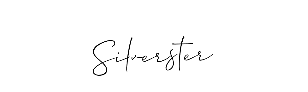 Silverster stylish signature style. Best Handwritten Sign (Allison_Script) for my name. Handwritten Signature Collection Ideas for my name Silverster. Silverster signature style 2 images and pictures png