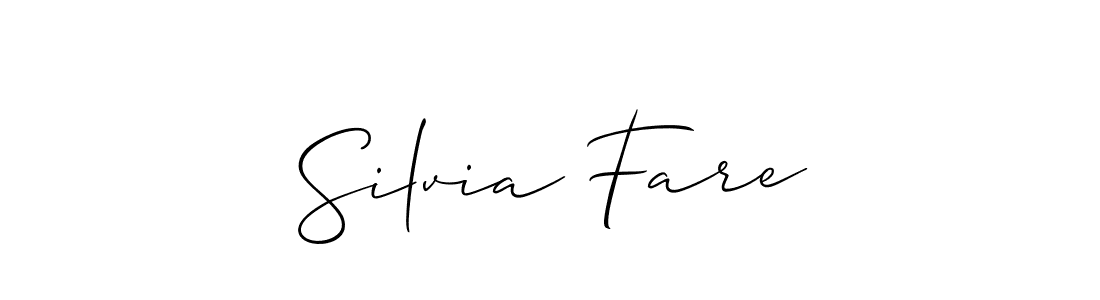 Best and Professional Signature Style for Silvia Fare. Allison_Script Best Signature Style Collection. Silvia Fare signature style 2 images and pictures png