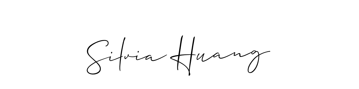 if you are searching for the best signature style for your name Silvia Huang. so please give up your signature search. here we have designed multiple signature styles  using Allison_Script. Silvia Huang signature style 2 images and pictures png