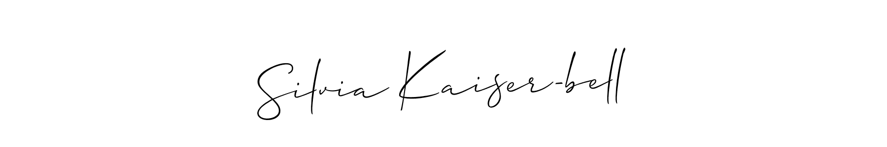 Make a beautiful signature design for name Silvia Kaiser-bell. Use this online signature maker to create a handwritten signature for free. Silvia Kaiser-bell signature style 2 images and pictures png