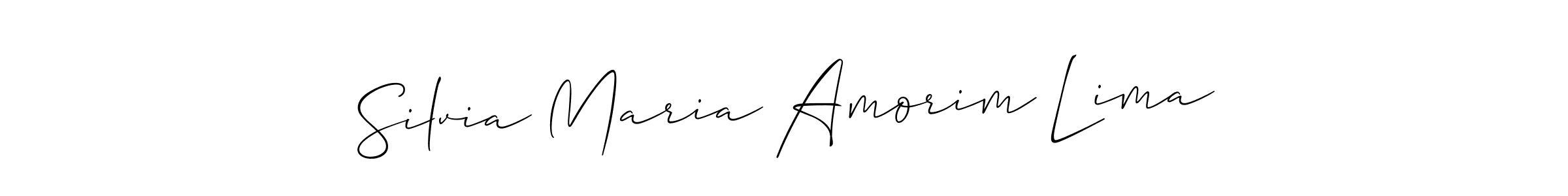 Similarly Allison_Script is the best handwritten signature design. Signature creator online .You can use it as an online autograph creator for name Silvia Maria Amorim Lima. Silvia Maria Amorim Lima signature style 2 images and pictures png