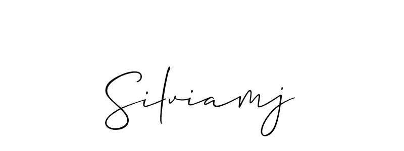 Check out images of Autograph of Silviamj name. Actor Silviamj Signature Style. Allison_Script is a professional sign style online. Silviamj signature style 2 images and pictures png