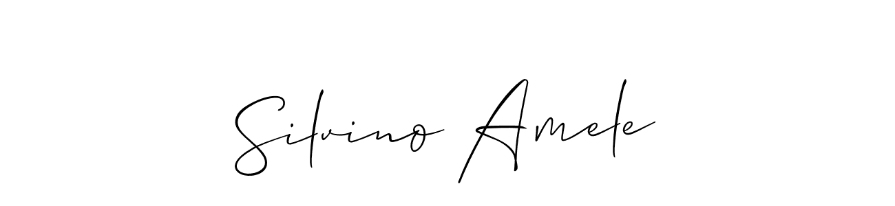 You can use this online signature creator to create a handwritten signature for the name Silvino Amele. This is the best online autograph maker. Silvino Amele signature style 2 images and pictures png