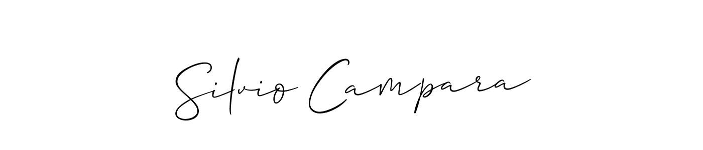It looks lik you need a new signature style for name Silvio Campara. Design unique handwritten (Allison_Script) signature with our free signature maker in just a few clicks. Silvio Campara signature style 2 images and pictures png