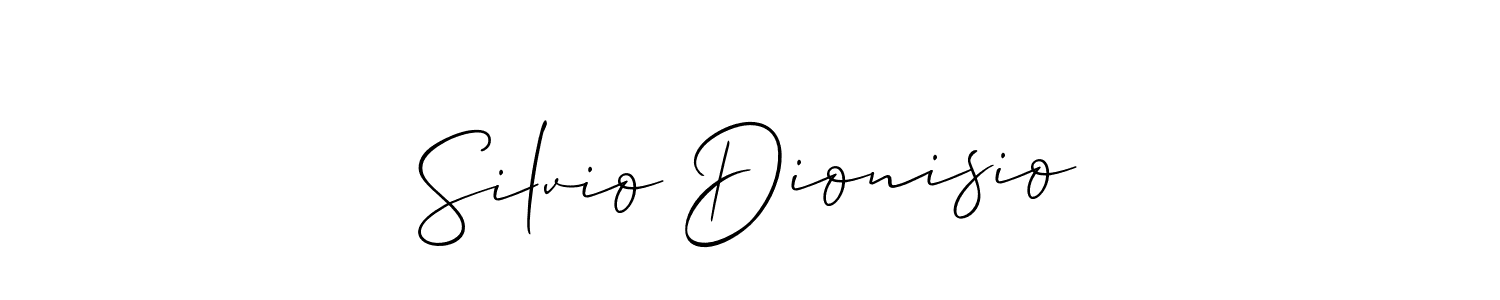 Make a beautiful signature design for name Silvio Dionisio. With this signature (Allison_Script) style, you can create a handwritten signature for free. Silvio Dionisio signature style 2 images and pictures png
